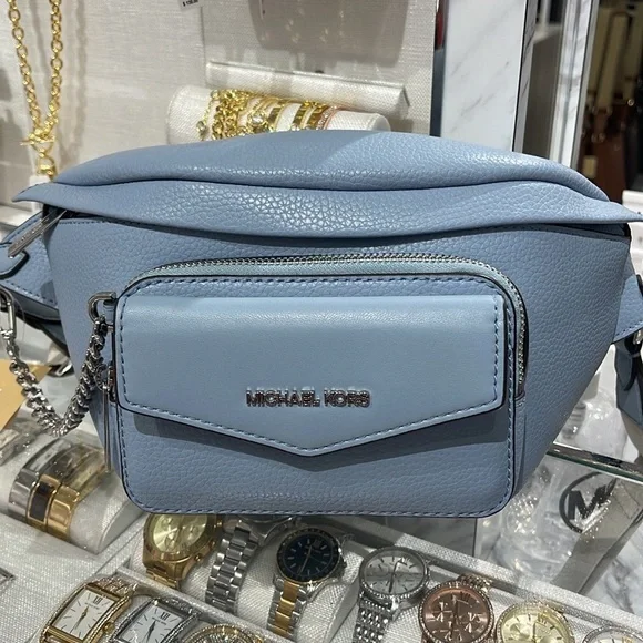 Michael Kors Maisie Large Pebbled Leather 2-in-1 Sling Pack Fanny Pack Waist bag - Picture 15 of 16